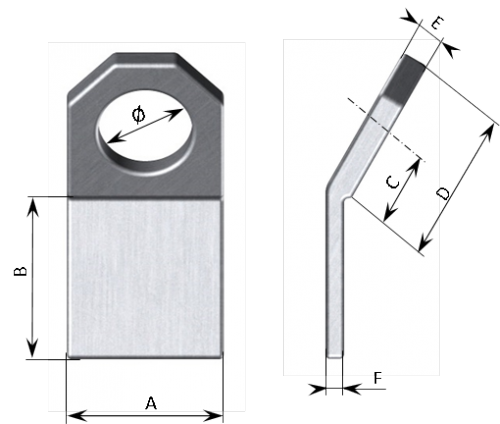 Schéma Platine de levage à souder  Cambrée